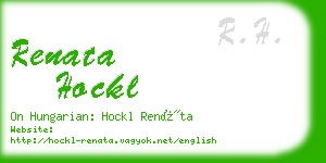 renata hockl business card